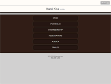 Tablet Screenshot of kaorikiss.com